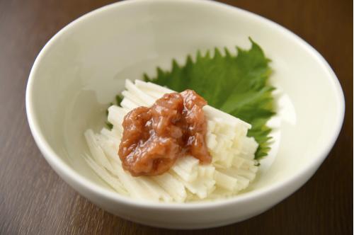 山芋の梅酢和え